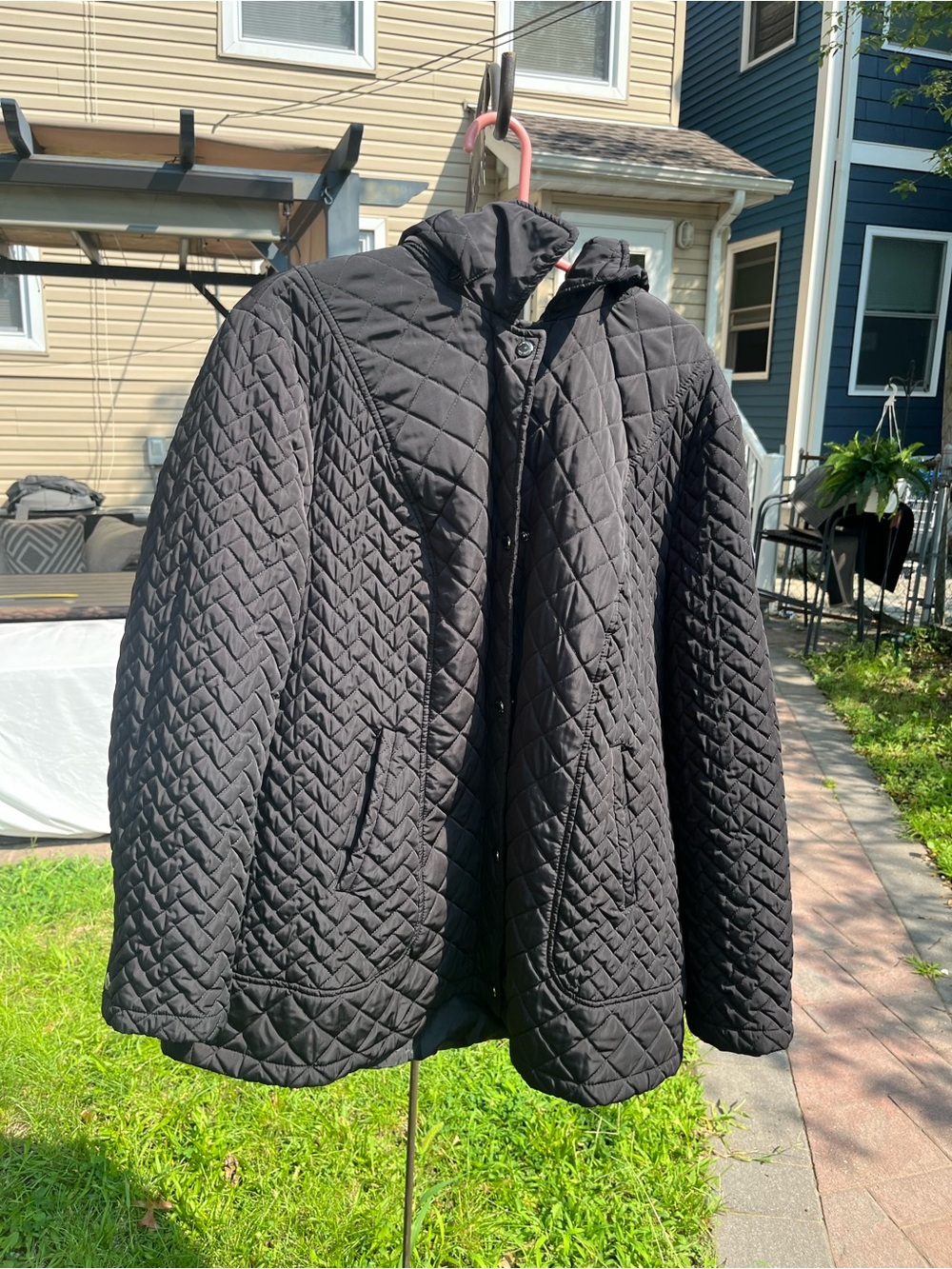 Calvin Klein women’s  Quilted Hooded Jacket - Black